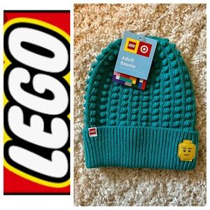 LEGO Turquoise Beanie with Iconic Face Patch NWT